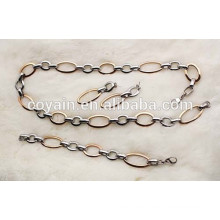 Stainless steel necklace bracelet earrings Rose Gold plating jewelry sets